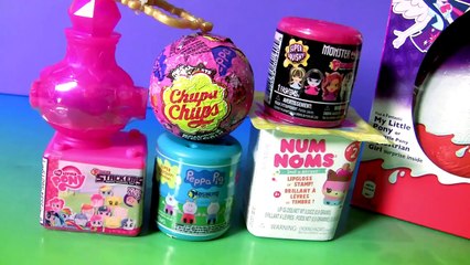 Mashems Peppa Pig 2017 Kinder My Little Pony Huge Kinder Egg, Fashems Monster Hi