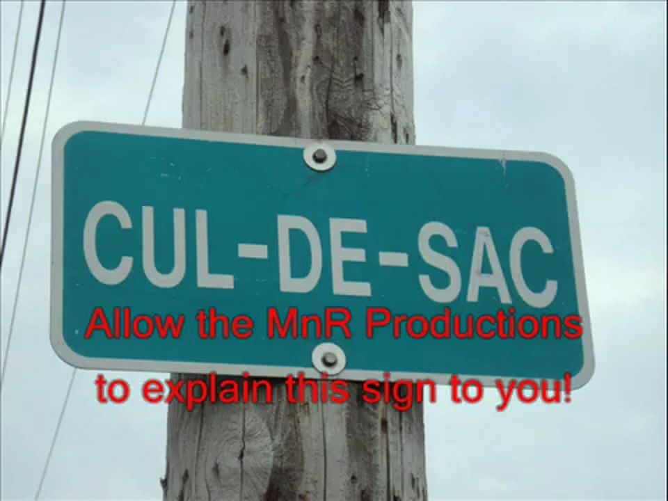 What does Cul de sac really mean video video Dailymotion