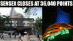Sensex touches record high of 36,040, Nifty closes at 11,000 mark | Oneindia News