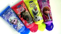 DISNEY PRINCESS BATH PAINT SET ! LEARN COLORS & MIX COLORS Frozen Bath Paint Ann