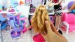 Barbie Doll Hair Salon - Cinderella Barbie Hair Cut Hair Washباربي صالون الشعرBarbie Salão de Belez