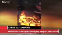 Kutlamada yakılan maytap faciaya neden oluyordu