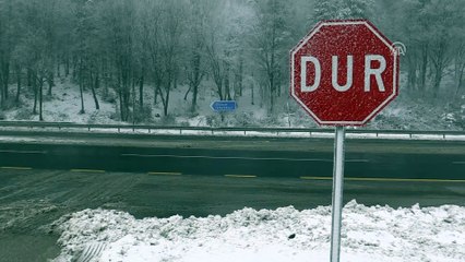 Bolu Dağı'nda kar ve sis - DÜZCE