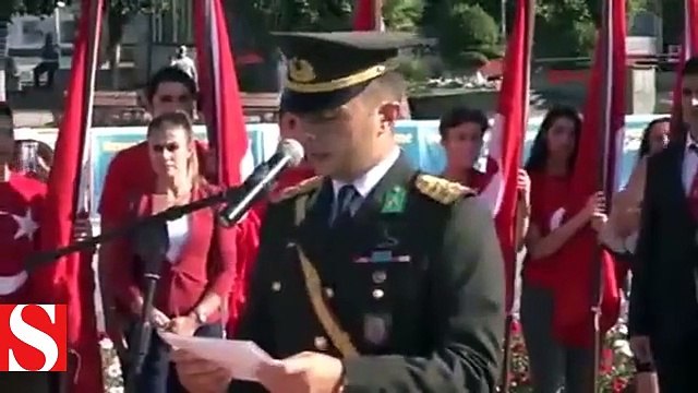 İşte kahraman şehidimiz üsteğmen Oğuz Kaan Usta�nın rekor kıran konuşması