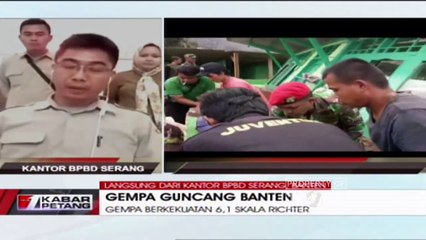 [Dialog] - Keterangan Langsung dari Kantor BPBD Serang Banten Mengenai Gempa Guncang Banten [Part 1]