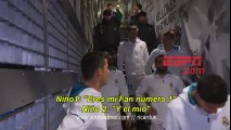 Une fillette se moque de Messi devant Cristiano Ronaldo, et provoque fou rire chez la star du Real Madrid. (vidéo)