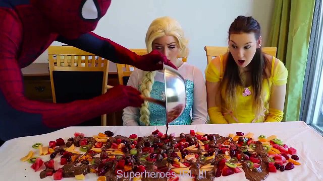 Frozen Elsa BASHING GIANT CHOCOLATE EASTER EGG challenge w Belle Spiderman Fun Superhero IRL | Superheroes | Spiderman | Superman | Frozen Elsa | Joker