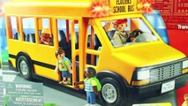 Playmobil SCHOOL BUS Visits Playmobil Police Station playmobil police car toys review PiToys