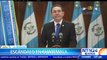 Polémica en Guatemala: Presidente Jimmy Morales dijo que no pagará de su sueldo lujos calculados en 40 mil dólares gasta