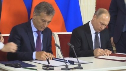 Putin y Macri se comprometen a reforzar cooperación "estratégica" bilateral
