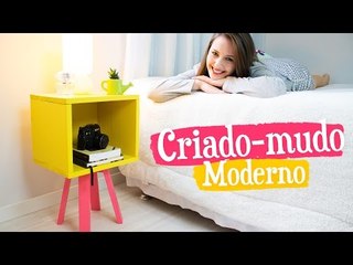 DIY - CRIADO-MUDO MODERNO / Móveis do Meu Quarto PARTE 1