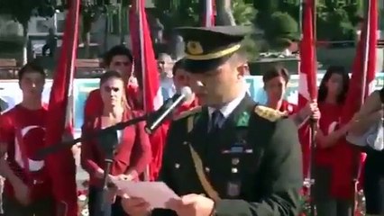 Afrin şehidi Oğuz Kaan Usta'nın '30 Ağustos'ta yaptığı konuşma