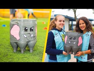 DIY - PUFF DE GARRAFA PET + AÇÃO INSTITUTO GUGA KUERTEN