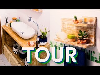 TOUR BANHEIRO PEQUENO REFORMADO | KITNET DO DANI