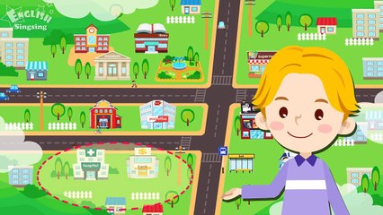 Kids vocabulary Theme City - Town structure, Job - Words Theme collection - Educational video