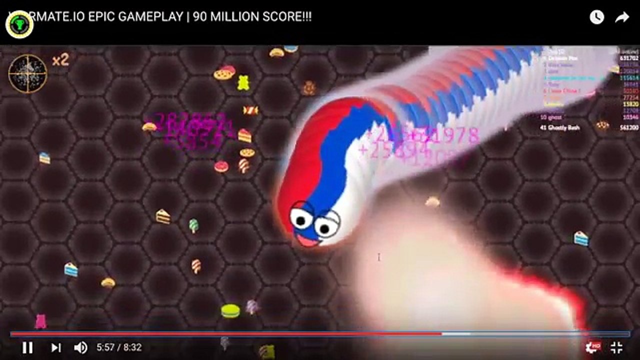 TOP 20 BIGGEST WORMS in WORMATE.IO