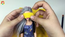 How to Make Sleeping Mask for Barbie Doll - DIY Easy Doll Crafts - Making Kids Toys