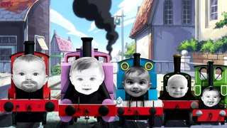 Little Babies Thomas and Friends Finger Family Nursery Rhymes Disney Cartoon Baby Learning Song