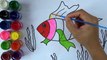Draw and Coloring Fish - Painting Pages for kids - Learn colors for children   Kid Color Fun