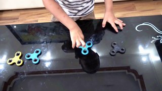 Learn Colors with Fidget Spinner and kid play Fidget Spinner very fun   learn colors for kids