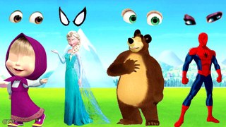 Wrong Eyes Funny Disney Frozen Elsa Anna Moana Sofia the First Finger Family Nursery Rhymes for Kids