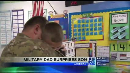Navy Dad Surprises Son During Math Class