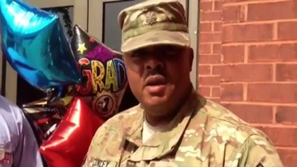 Soldier Surprises Daughter at Graduation