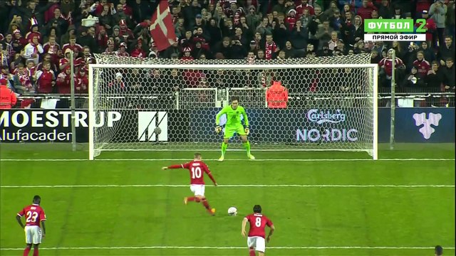1-0 Christian Eriksen Penalty Goal FIFA WC Qualification UEFA Group E - 08.10.2017 Denmark 1-0...
