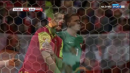 Poland 2 - 1 Montenegro 08/10/2017 Stefan Mugosa Super Goal 78' World Cup Qualif HD Full Screen .
