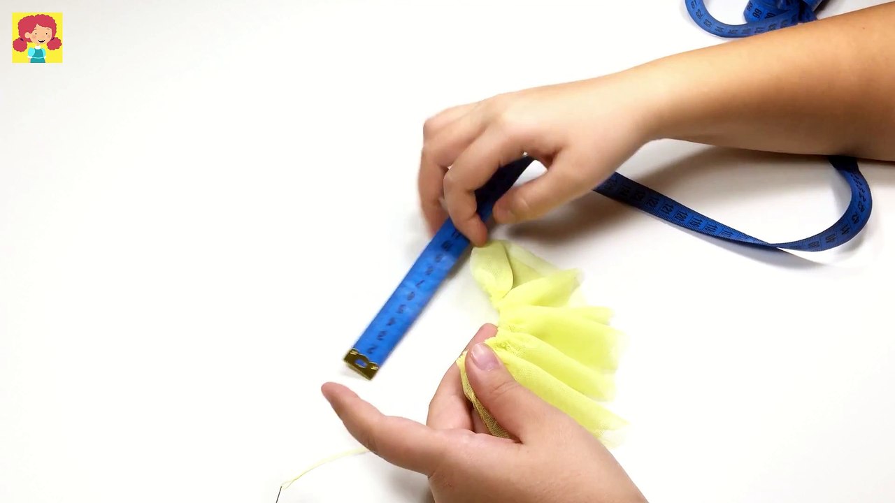 DIY - How to Make Barbie Doll Tutu Skirt - Doll Clothes Tutorial - Making Kids Toys