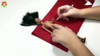 Rihanna Heart Jacket Tutorial for Barbie Doll - DIY - How To Make Barbie Clothes