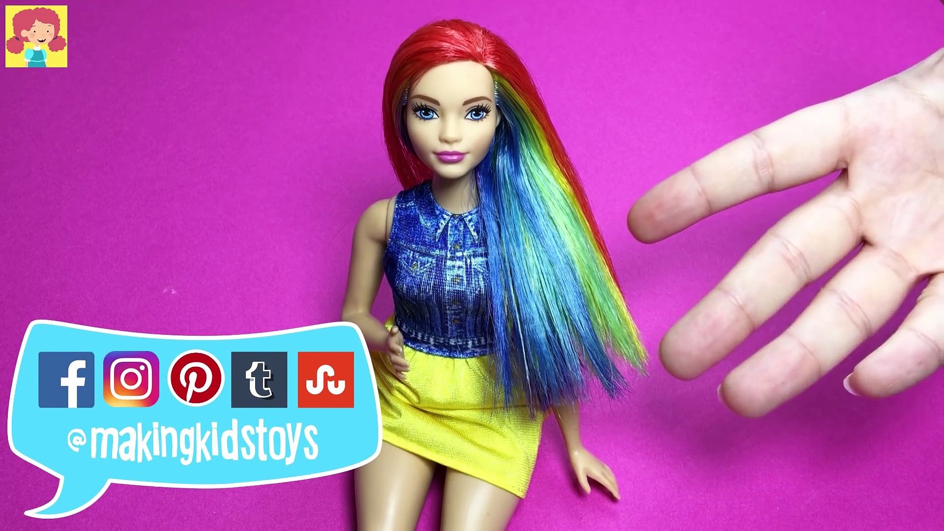 How to Make Fake Barbie Doll Nails - DIY Easy Doll Crafts - Making Kids Toys  - Video Dailymotion