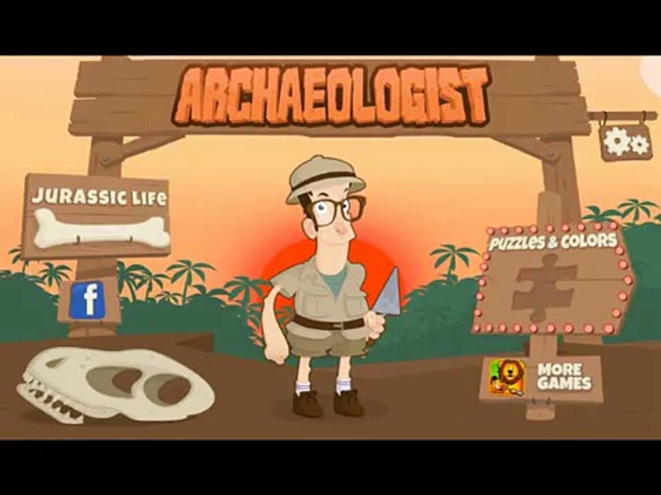 Мультик - раскопки динозавров - Мир Юрского периода