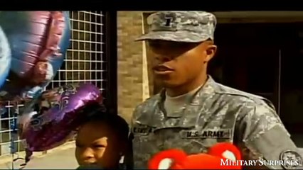 This 7 Year Old Girl Thought Her Dad Would Never Come Back And She Gets a Surprise Of Lifetime!