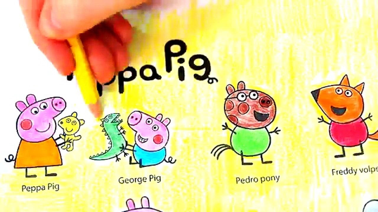 Peppa Pig and Friends Coloring Pages - Fun Coloring Videos For Kids