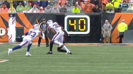 Micah Hyde dives for interception, now leads the NFL with four this season