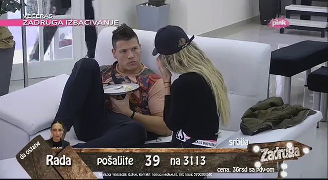 Zadruga - Luna i Sloba pricaju o nasilju nad zenama - 08.10.2017.