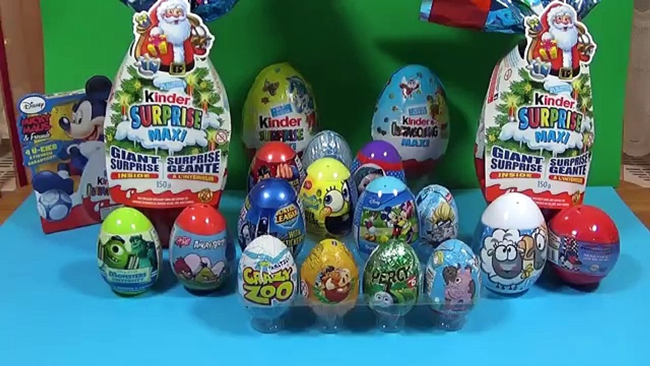 23 Kinder tojás kibontása (Kinder Maxi, Miki Egér, Angry Birds, Mása és  medve)─影片 Dailymotion