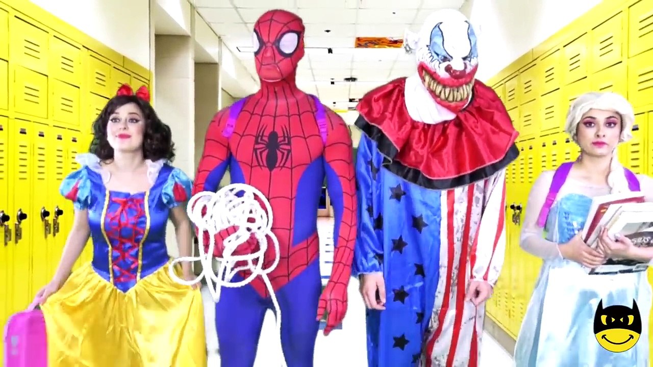 Snow White ARRESTED by Baby POLICE! w/ Frozen Elsa Joker! Fanta Pepsi Orange Challenge Movie Kids