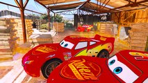 Lightning McQueen in Trouble - Spiderman on Fire Truck Cars Cartoon for Kids w Nursery Rhymes Songs