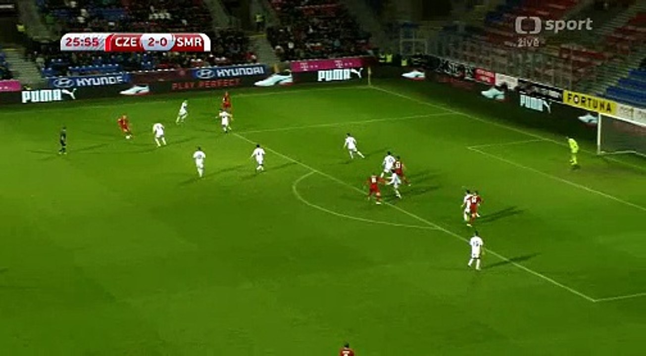 Czech Republic 3 - 0 San Marino 08/10/2017 Jan Kopic Super Goal 27' World Cup Qualif HD Full Screen.