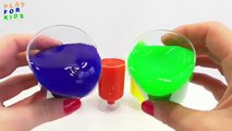 Learn Colors Clay Slime Surprise Toys How To Make Colors Slime Syringer