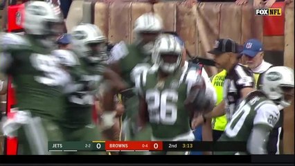 Marcus Maye interrupts route for first career interception