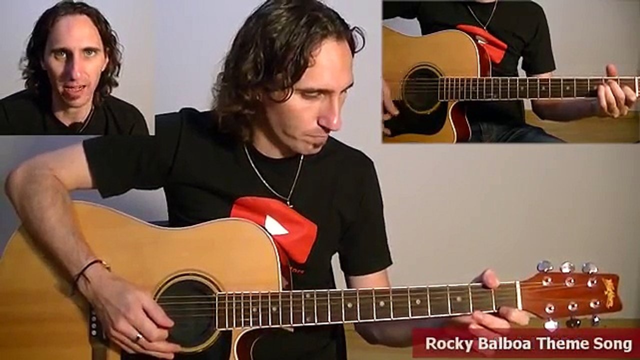 Como Tocar Rocky Balboa En Guitarra Acústica: Tutorial Completo Notas y Acordes TCDG