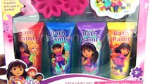 Learn COLORS with Dora & Friends Bath Paint Set, Doc Mcstuffins Squirters, Mr. Bubbles Foam / TUYC