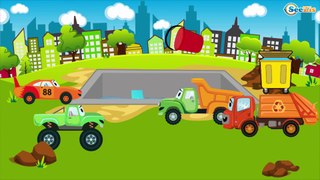 El Tractor con El Camión y muchos más - Dibujo animado de coches | La zona de construcción