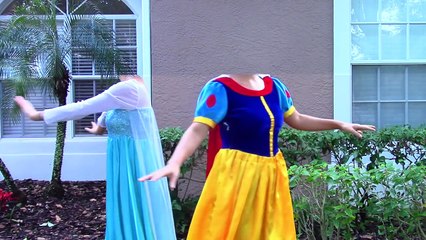 Crying Baby Pink Spidergirl vs Godzilla, Joker, Zombie w/ Snow White, Frozen Elsa, Elsa Babyby
