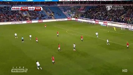 Stefan Johansen Goal HD - Norway	1-0	Northern Ireland 08.10.2017