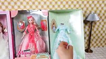 Frozen Queen Elsa Anna & Barbie dresses unboxing芭比娃娃礼服एल्सा बार्बी गुड़िया कपड़ेपोशाकエルサ人形バービードレス
