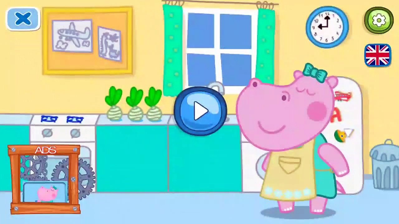 Hippo Peppa English Episodes ❤ BABY COOKING ❤ Games For Kids in English